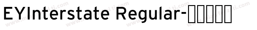 EYInterstate Regular字体转换